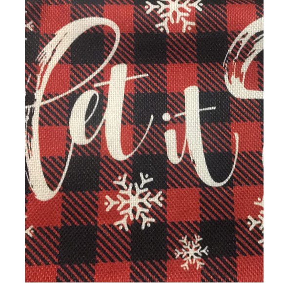 Christmas Table Runner Red Decorative Cloth Plaid Decor Holiday Party Decoration - Picture 3 of 4